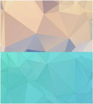 Abstract geometric pattern composed of triangular polygons イラスト素材