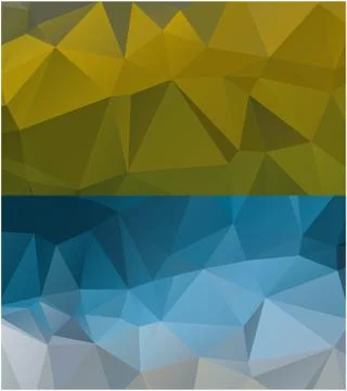 Abstract geometric pattern composed of triangular polygons イラスト素材