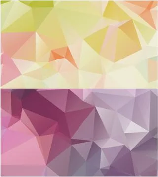 Abstract geometric pattern composed of triangular polygons Stock Illustration