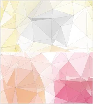 Abstract geometric pattern composed of triangular polygons イラスト素材