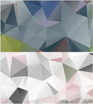Abstract geometric pattern composed of triangular polygons Stockillustratie