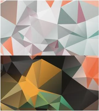 Abstract geometric pattern composed of triangular polygons Illustrazione stock