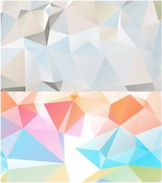 Abstract geometric pattern composed of triangular polygons イラスト素材