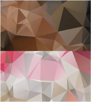 Abstract geometric pattern composed of triangular polygons Illustrazione stock