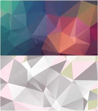 Abstract geometric pattern composed of triangular polygons Stockillustratie