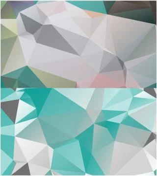 Abstract geometric pattern composed of triangular polygons Stock Illustration
