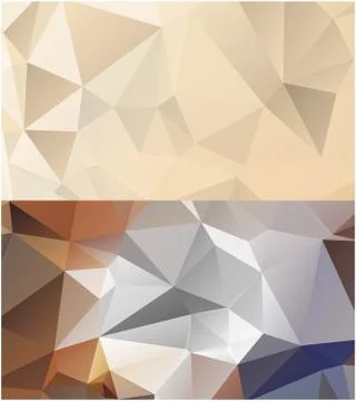 Abstract geometric pattern composed of triangular polygons Stock Illustration