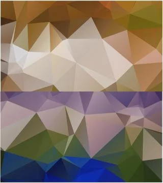 Abstract geometric pattern composed of triangular polygons イラスト素材