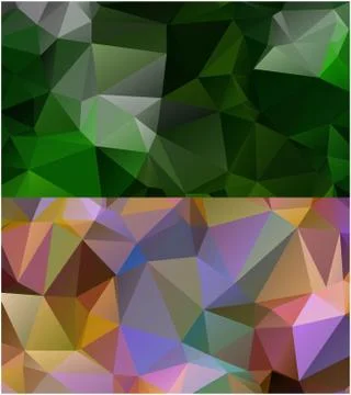 Abstract geometric pattern composed of triangular polygons Illustrazione stock