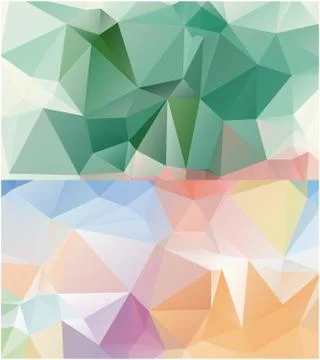 Abstract geometric pattern composed of triangular polygons 스톡 일러스트