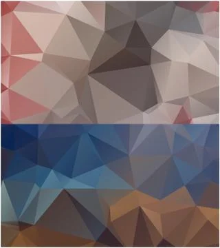 Abstract geometric pattern composed of triangular polygons 스톡 일러스트
