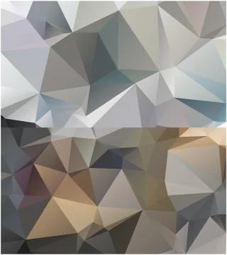 Abstract geometric pattern composed of triangular polygons 库存插图