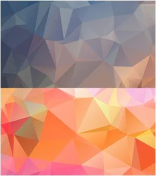 Abstract geometric pattern composed of triangular polygons Stockillustratie