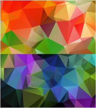 Abstract geometric pattern composed of triangular polygons 스톡 일러스트