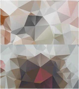 Abstract geometric pattern composed of triangular polygons Stock Illustration