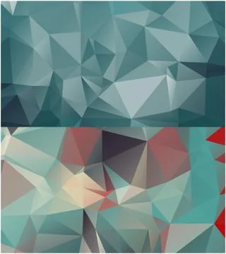 Abstract geometric pattern composed of triangular polygons Stockillustratie