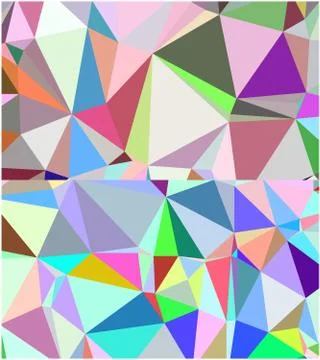 Abstract geometric pattern composed of triangular polygons Stockillustratie