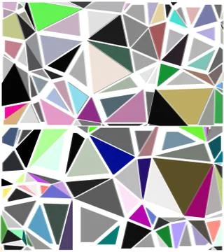 Abstract geometric pattern composed of triangular polygons Stockillustratie