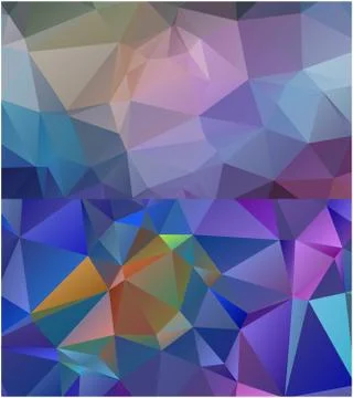 Abstract geometric pattern composed of triangular polygons Stockillustratie