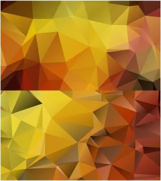 Abstract geometric pattern composed of triangular polygons Stock Illustration