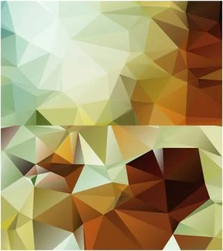 Abstract geometric pattern composed of triangular polygons Stock Illustration
