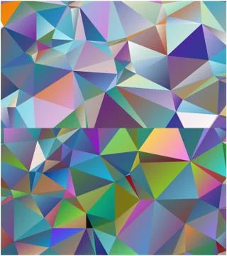Abstract geometric pattern composed of triangular polygons Stockillustratie