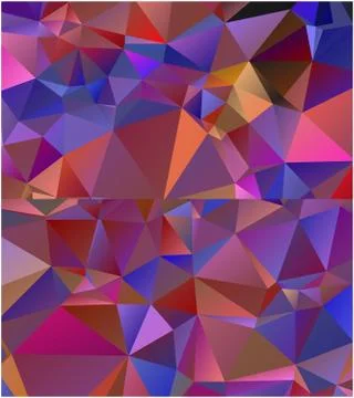 Abstract geometric pattern composed of triangular polygons Stock Illustration