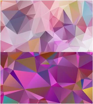 Abstract geometric pattern composed of triangular polygons Stockillustratie