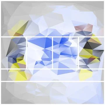 Abstract geometric pattern composed of triangular polygons Illustrazione stock