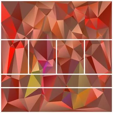 Abstract geometric pattern composed of triangular polygons Stockillustratie