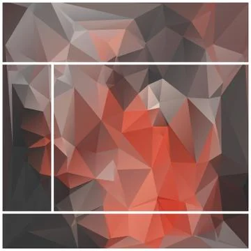 Abstract geometric pattern composed of triangular polygons イラスト素材