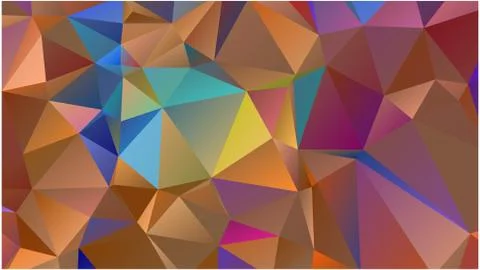 Abstract geometric pattern composed of triangular polygons Illustrazione stock
