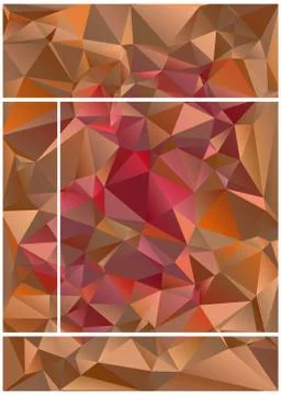 Abstract geometric pattern composed of triangular polygons イラスト素材