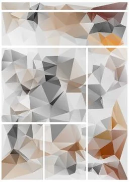 Abstract geometric pattern composed of triangular polygons Illustrazione stock