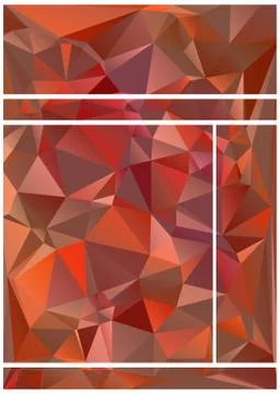 Abstract geometric pattern composed of triangular polygons Stockillustratie
