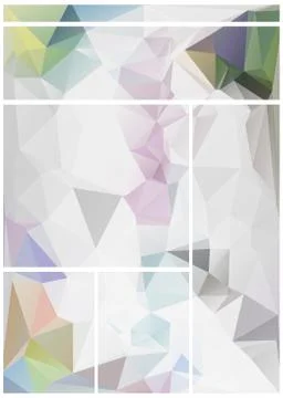 Abstract geometric pattern composed of triangular polygons Illustrazione stock