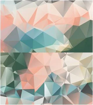 Abstract geometric pattern composed of triangular polygons 스톡 일러스트