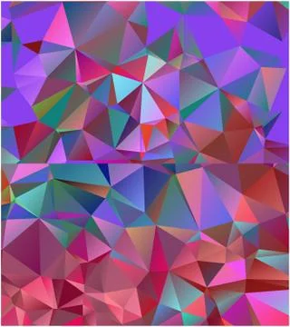 Abstract geometric pattern composed of triangular polygons イラスト素材