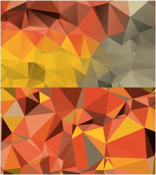 Abstract geometric pattern composed of triangular polygons Stock Illustration