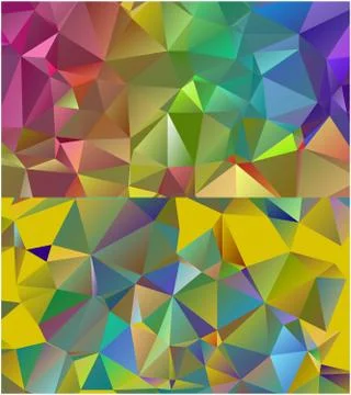 Abstract geometric pattern composed of triangular polygons Stockillustratie