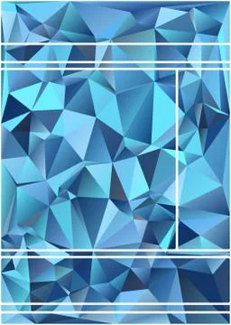 Abstract geometric pattern composed of triangular polygons Stock Illustration