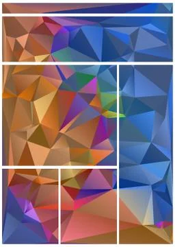 Abstract geometric pattern composed of triangular polygons 스톡 일러스트