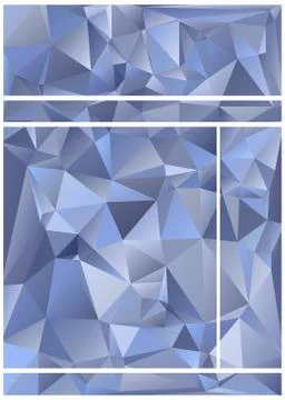 Abstract geometric pattern composed of triangular polygons Illustrazione stock