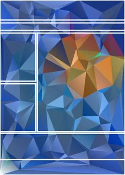 Abstract geometric pattern composed of triangular polygons Stockillustratie