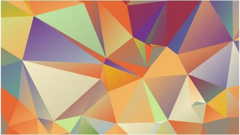 Abstract geometric pattern composed of triangular polygons Illustrazione stock