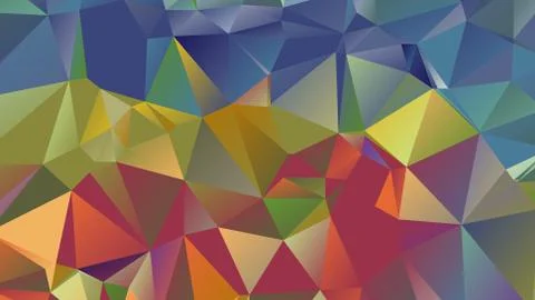 Abstract geometric pattern composed of triangular polygons Illustrazione stock