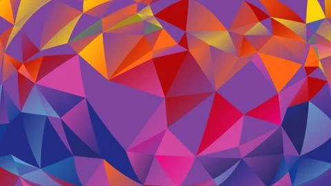 Abstract geometric pattern composed of triangular polygons イラスト素材