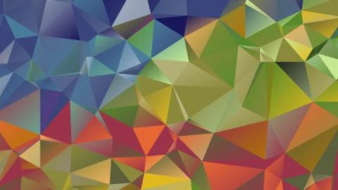 Abstract geometric pattern composed of triangular polygons Stock Illustration