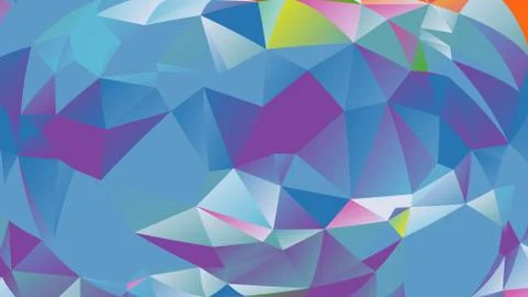 Abstract geometric pattern composed of triangular polygons イラスト素材