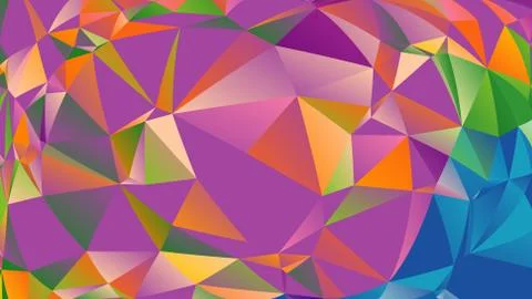 Abstract geometric pattern composed of triangular polygons Stock Illustration